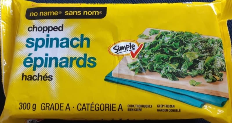 Frozen spinach
