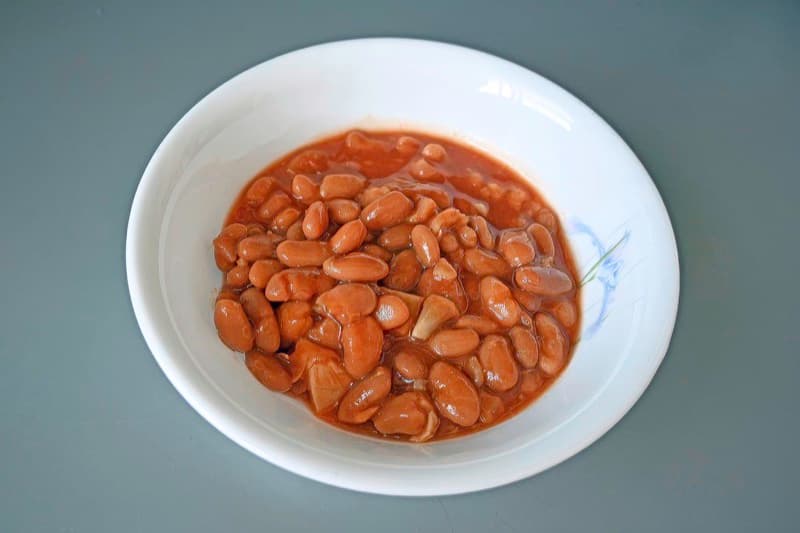 Canned baked beans