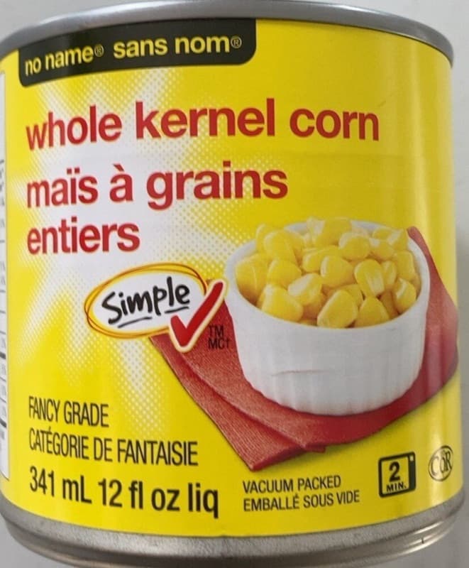 Canned corn