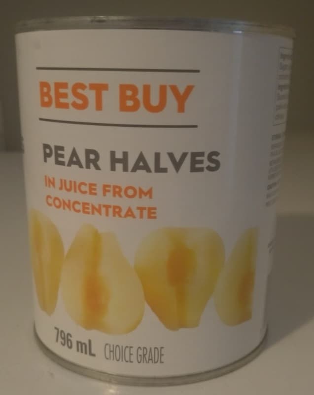 Canned pear